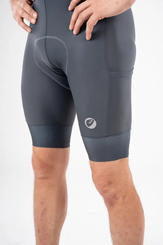 Load image into Gallery viewer, APACE CYCLING BIB SHORTS | TOURER ENDURANCE | SLATE | MENS
