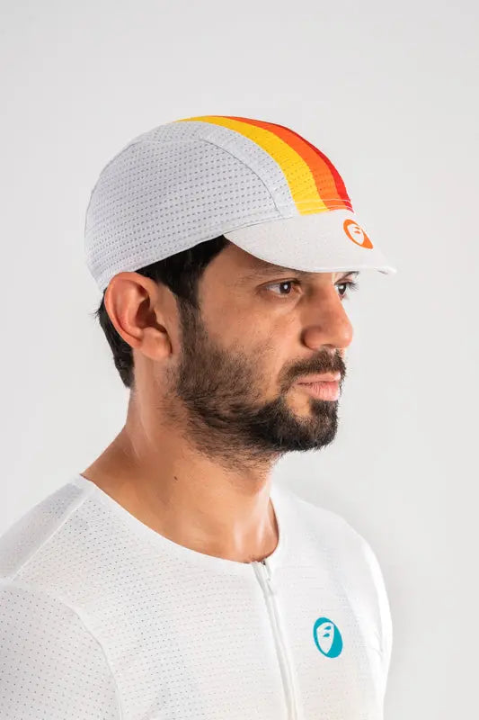 Load image into Gallery viewer, APACE UNISEX CYCLING CAP | HUSTLE | SILVER

