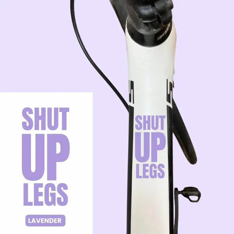Load image into Gallery viewer, Bicycle Sticker Decal | SHUT UP LEGS (Set of 2)
