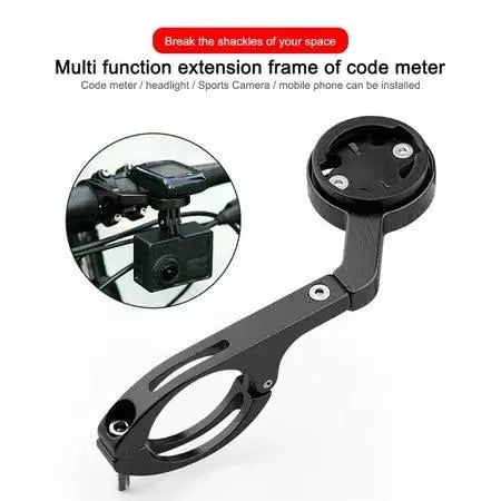 Load image into Gallery viewer, Bike Out-Front Mount Bicycle Handlebar Combo Mount for Garmin Bryton Gopro Flashlight Camera,Compatible with 31.8mm 25.4mm Handlebar (Black)
