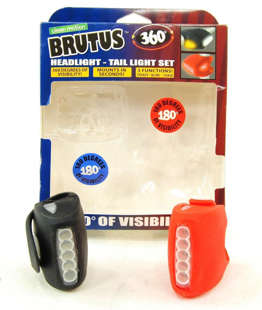 Brutus 360° Headlight - Tail Light Set - Blk/Red
