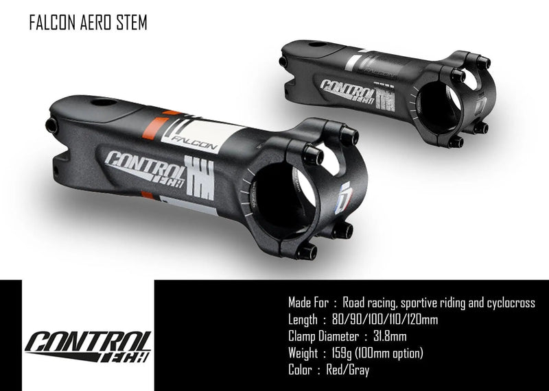 Load image into Gallery viewer, Controltech Falcon Aero Alloy -8° Stem

