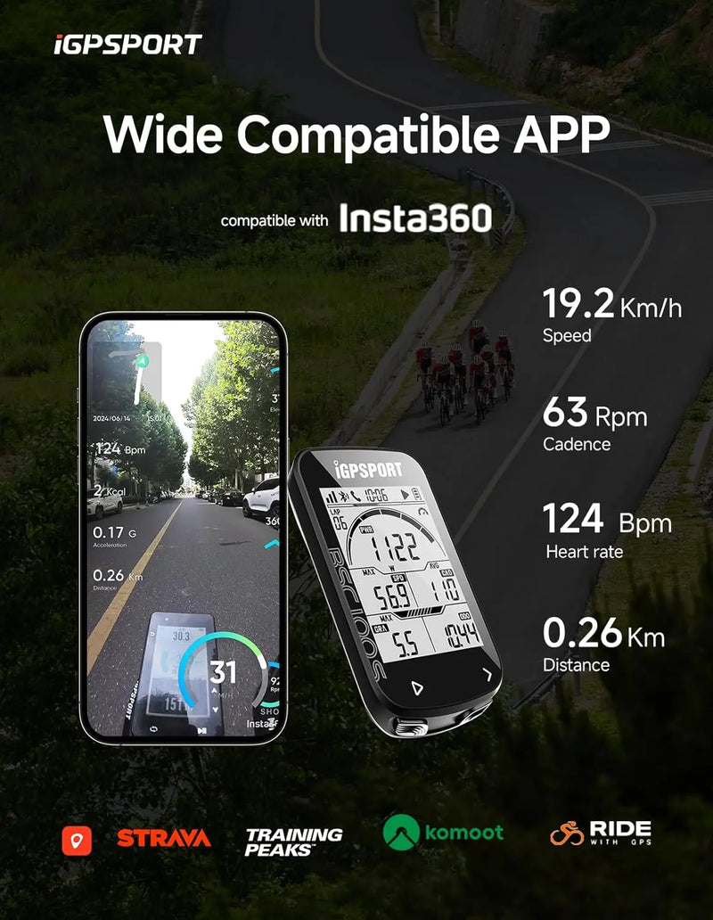 Load image into Gallery viewer, GPS Bike Computer - BSC100S | Type-C, 2.6" Display, 40H Battery, ANT+ &amp; Strava Enabled
