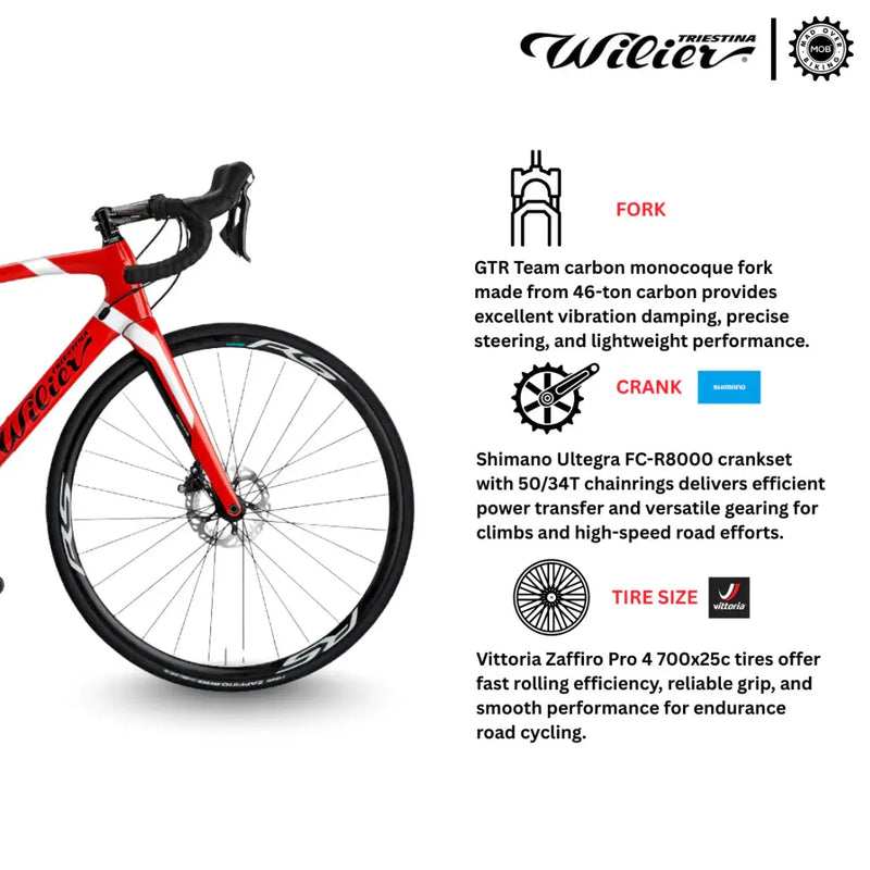 Load image into Gallery viewer, WILIER ROADBIKE | GTR TEAM DISC ULTEGRA - 2x12 SPEED - MADOVERBIKING

