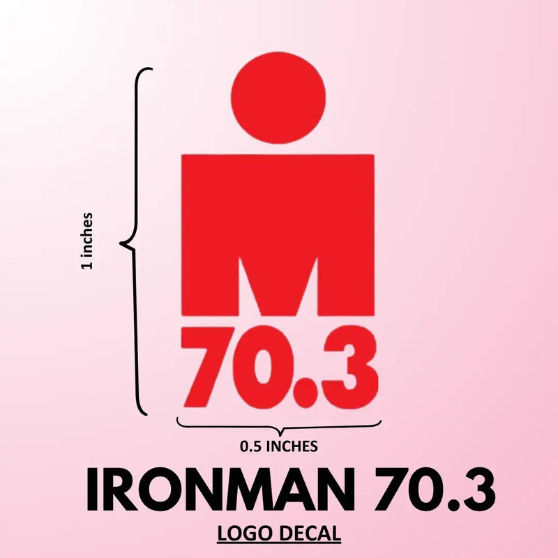 Load image into Gallery viewer, IRONMAN 70.3 Logo Decal Sticker (1 pcs) - (1 in x 0.5 in)
