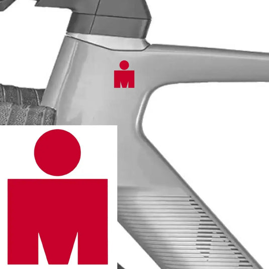 IRONMAN Logo Decal Sticker (1 pcs) - (0.6 in x 0.5 in) - MADOVERBIKING