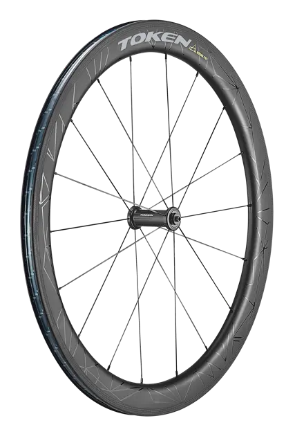 TOKEN WHEELSET KONAX PRO 52MM FULL CARBON CLINCHER RIM BRAKE 11/12 SPEED SRAM/SHIMANO BWRC52/3-GRSTK TOKEN MADOVERBIKING