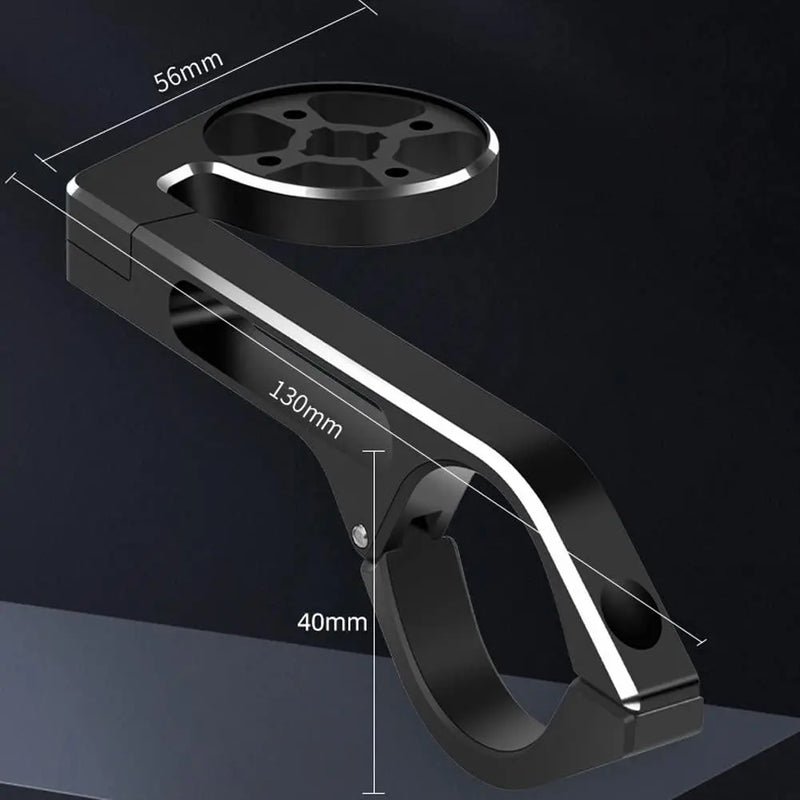 Load image into Gallery viewer, Long Bike Out-Front Mount Bicycle Handlebar Combo Mount for Garmin Bryton Gopro Flashlight Camera,Compatible with 31.8mm 25.4mm Handlebar (Black)
