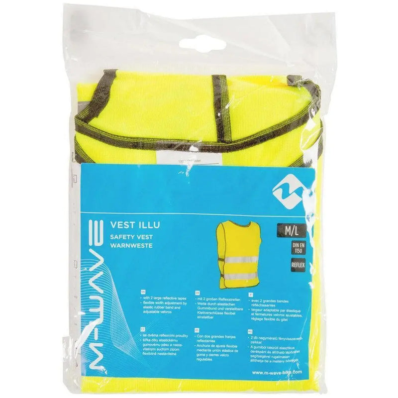 Load image into Gallery viewer, M-Wave Safety Reflective Vest Illu For Cycling, Neon Colour
