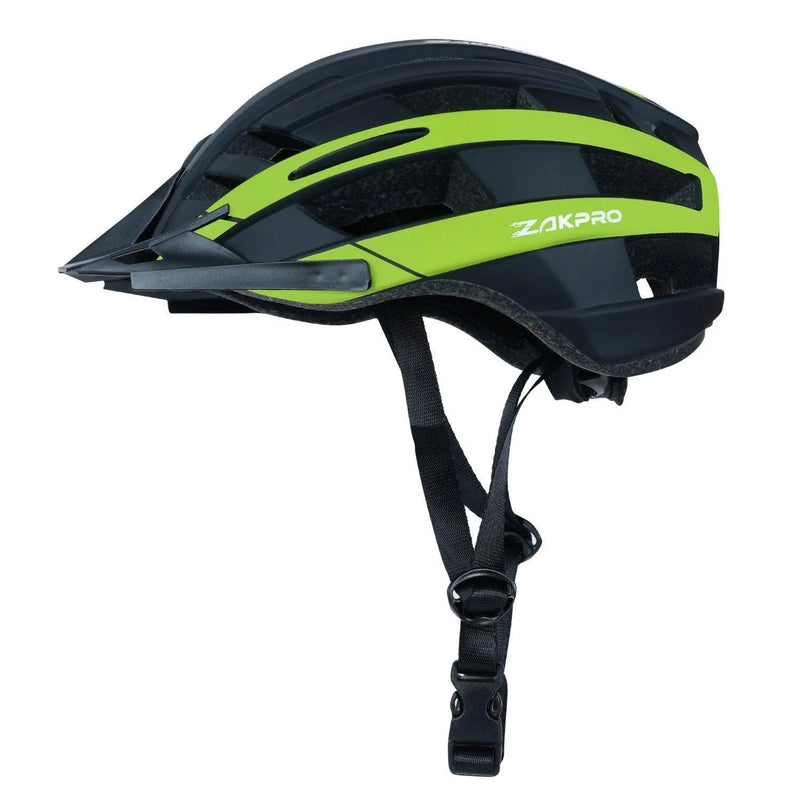 Load image into Gallery viewer, MTB Inmold Cycling Helmet with Rear LED Flicker Lights - Uphill Series (Black)

