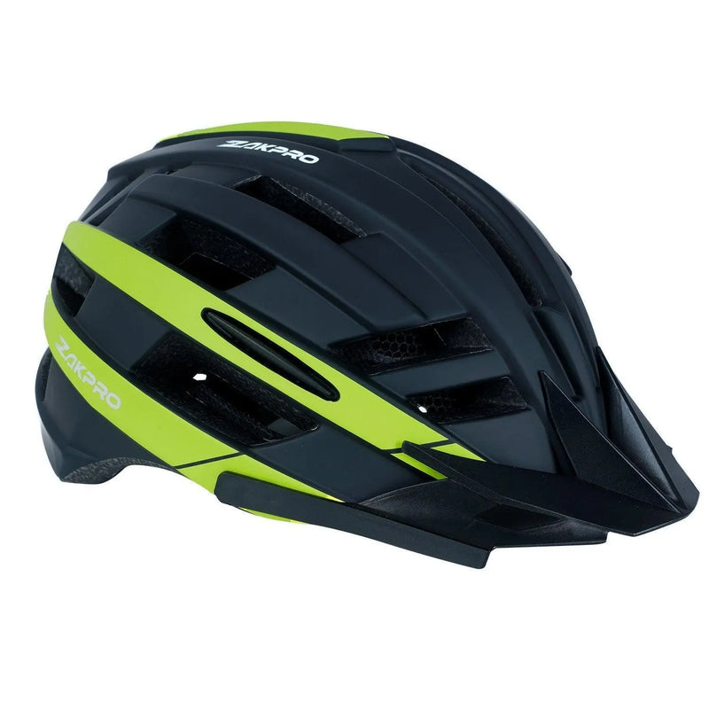 Load image into Gallery viewer, MTB Inmold Cycling Helmet with Rear LED Flicker Lights - Uphill Series (Black)
