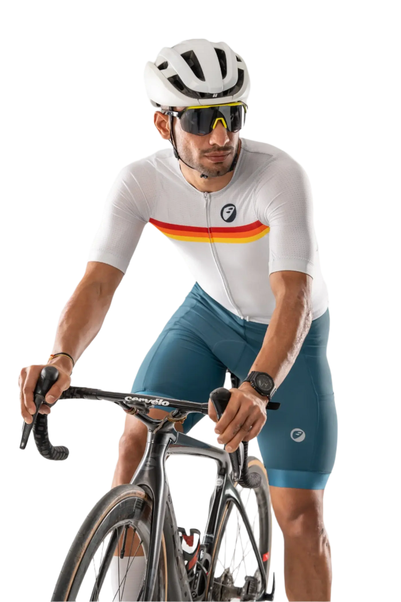 Load image into Gallery viewer, MENS CYCLING | ENDURANCE BIBLESS SHORTS | EVOLVE | TEAL PRIMA
