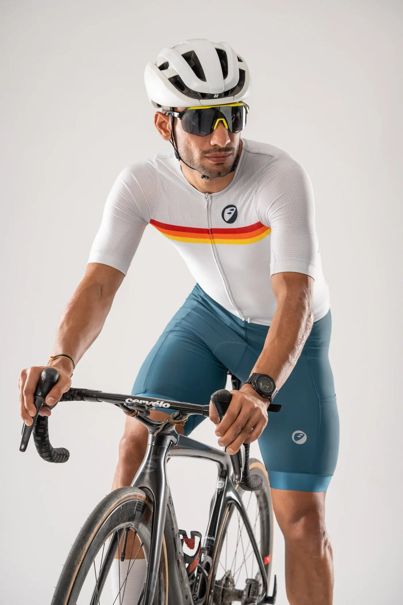 Load image into Gallery viewer, MENS CYCLING | ENDURANCE BIBLESS SHORTS | EVOLVE | TEAL PRIMA
