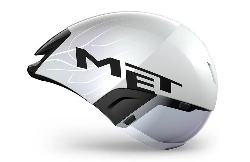 Load image into Gallery viewer, Met Codatronca Aero Cycling Helmet (White/Black/Matt Glossy)
