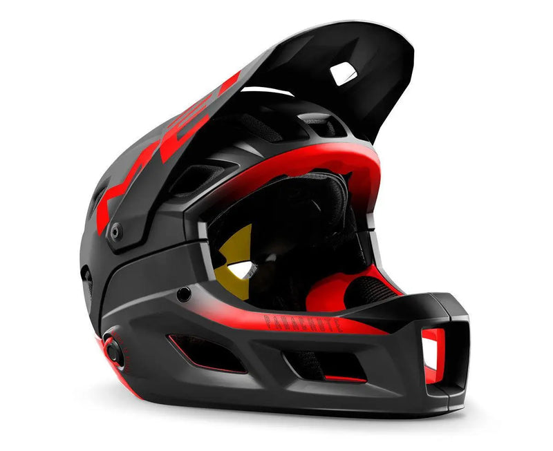 Load image into Gallery viewer, Met Parachute Mcr Mips Mtb Cycling Helmet (Black Red/Matt)
