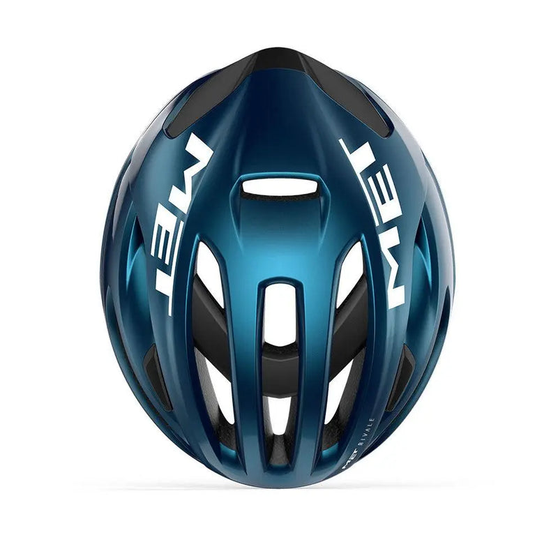 Load image into Gallery viewer, Met Rivale Mips Road Cycling Helmet (Teal Blue Metallic/Glossy)
