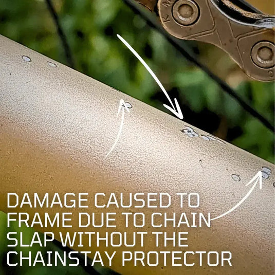 NAC FRAME PROTECTION | CHAINSTAY PROTECTOR FOR MTB & ROADBIKES - CLEAR