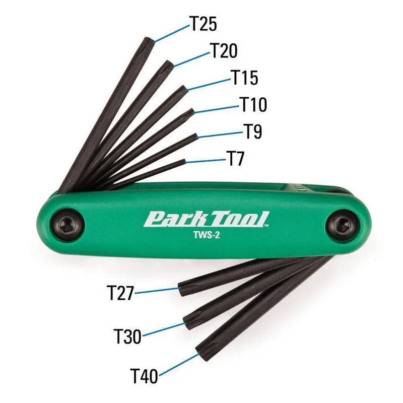 Load image into Gallery viewer, Park Tool Fold-Up Star Shaped Driver Wrench Set
