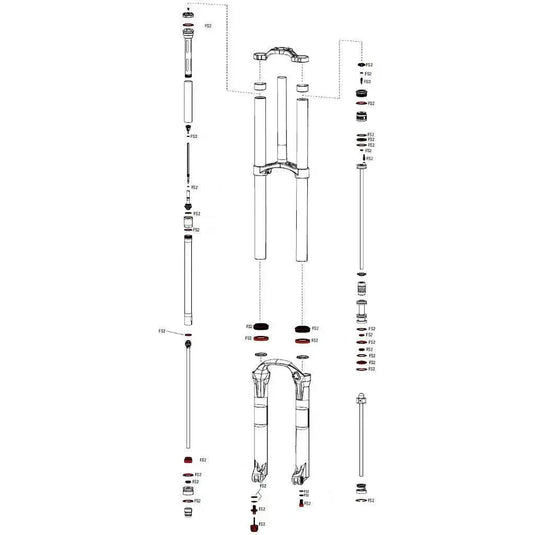 ROCKSHOX SERVICE KIT | BOXXER WC - CHARGER DAMPER UPGRADE KIT