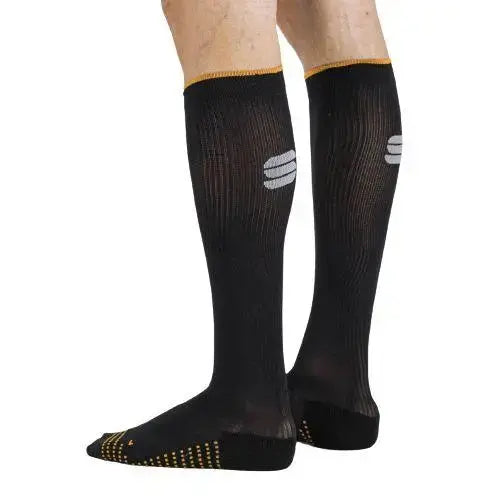 Load image into Gallery viewer, Sportful Recovery Unisex Cycling Socks (Black Orange Sdr)

