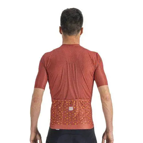 Load image into Gallery viewer, Sportful Checkmate Mens Cycling Jersey (Chilli Red Malives)
