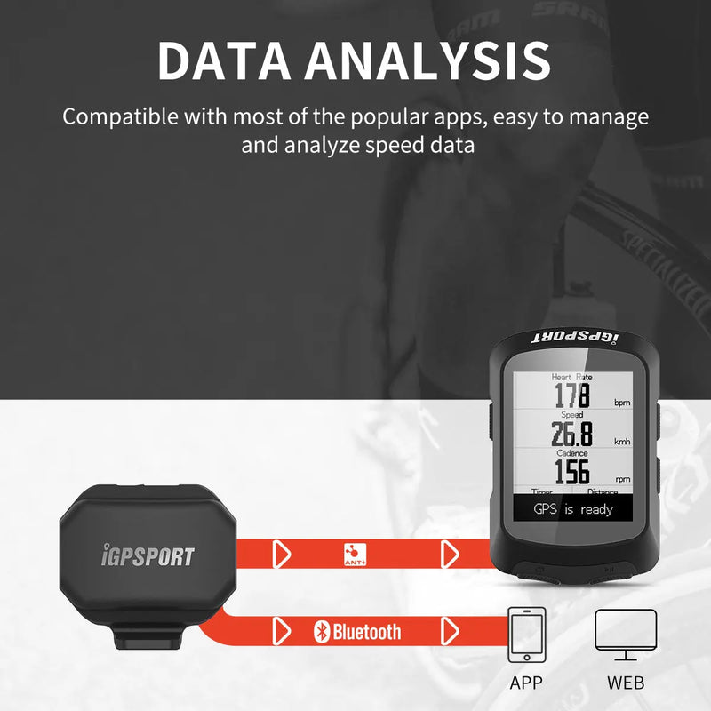 Load image into Gallery viewer, Speed Sensor - SPD70 | ANT+ &amp; Bluetooth - for Bike Computers, Android &amp; Iphones
