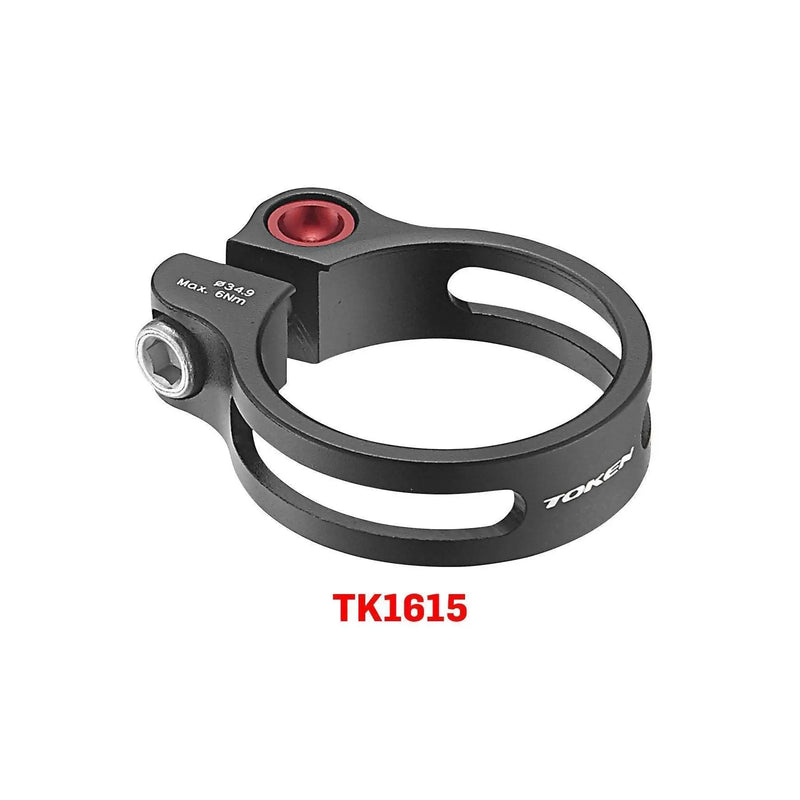 Load image into Gallery viewer, Token Seat Clamp Super Lite With Bolt - Blacktoken Seat Clamp Super Lite With Bolt - Black
