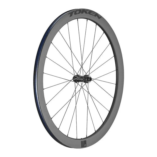 TOKEN WHEELSET RESOLUTE 45MM FULL CARBON CLINCHER DISC BRAKE 11/12 SPEED SRAM/SHIMANO BWRC45D/3-BKSTK TOKEN MADOVERBIKING