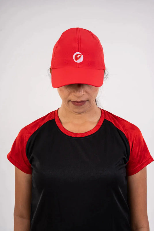 UNISEX RUNNING CAP | STREAK | BLACK/RED
