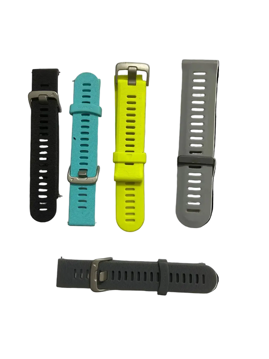 Garmin Forerunner 245/Music, 645/Music, 165, 55, 158, Vivoactive 5/3, Venu Sq/Venu 2 Plus, 20mm Straps - 100% Original GARMIN MADOVERBIKING