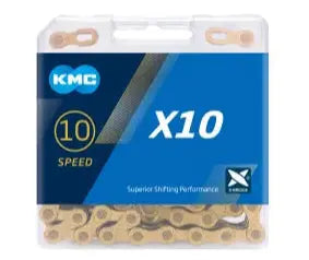 Load image into Gallery viewer, Bicycle Chain | X10SL Ti-N GOLD (10 Speed) - MADOVERBIKING -  KMC
