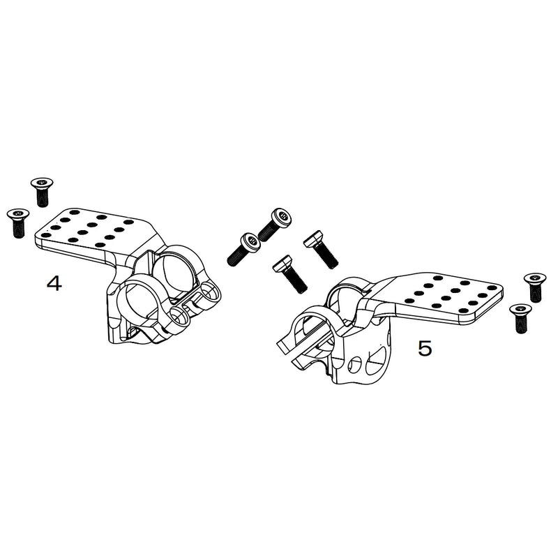 Load image into Gallery viewer, Triathlon &amp; TT Bar Spares | Vuka Aero C1 Clamp &amp; Armrest Wing, for Vuka Handlebar Including Bolts ZIPP MADOVERBIKING
