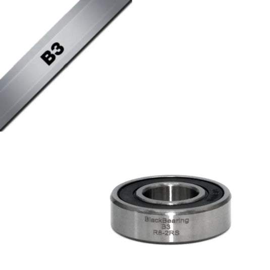 BLACKBEARING 2RS B3 BEARING | R8 (12.7 X 28.575 X 7.94 MM) - MADOVERBIKING