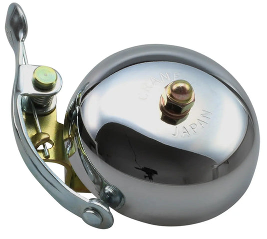 Crane Suzu Steel Band Mount Bell (Chrome Plated) - MADOVERBIKING -  CRANE BELLS