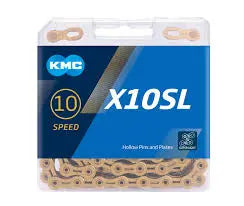 Bicycle Chain | X10SL Ti-N GOLD - Superlight (10 Speed) - MADOVERBIKING -  KMC