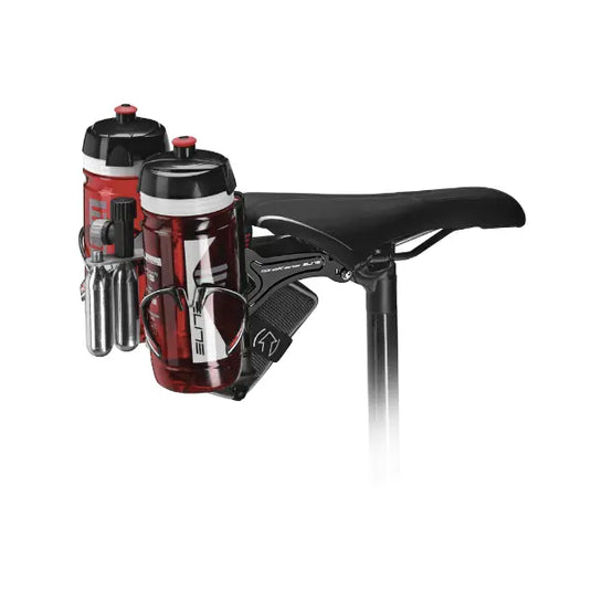 Elite Bottle Cage Supporto Sella Skekane Rear Mount System Nero