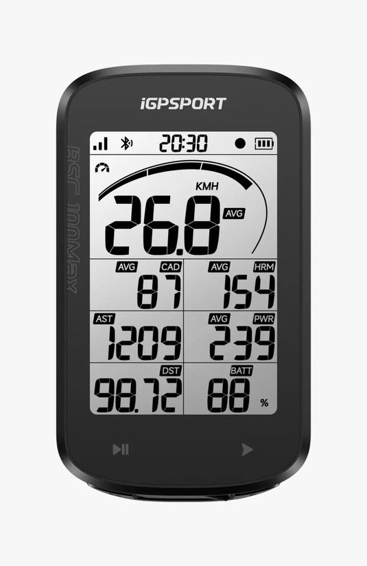 IGPSPORT BSC100Max Lightweight Large-Screen Smart Bike Computer Sleek to the Edge Ride with Ease - MADOVERBIKING