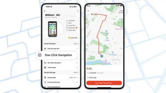 iGPSPORT BINAVI AIR | GPS BIKE NAVIGATOR & COMPUTER - 30H BATTERY, 3" COLOR DISPLAY, 77G ULTRA LIGHTWEGHT - MADOVERBIKING