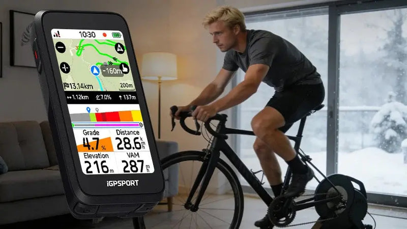 Load image into Gallery viewer, iGPSPORT BINAVI AIR | GPS BIKE NAVIGATOR &amp; COMPUTER - 30H BATTERY, 3" COLOR DISPLAY, 77G ULTRA LIGHTWEGHT - MADOVERBIKING
