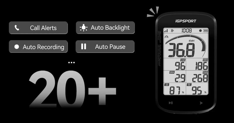 Load image into Gallery viewer, IGPSPORT BSC100Max Lightweight Large-Screen Smart Bike Computer Sleek to the Edge Ride with Ease - MADOVERBIKING
