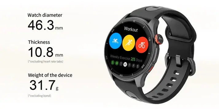 Load image into Gallery viewer, IGPSPORTS LW10 Smart Watch Black IGPSPORT MADOVERBIKING
