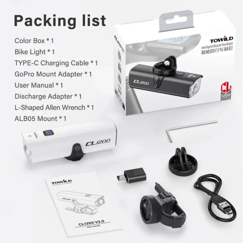 Load image into Gallery viewer, TOWILD CL1200 Bike Light Royal Traders MADOVERBIKING
