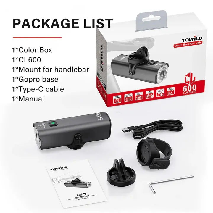 Load image into Gallery viewer, TOWILD CL600 Bike Light Royal Traders MADOVERBIKING
