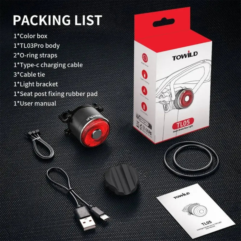 Load image into Gallery viewer, TOWILD TL05 Bike Tail Light Royal Traders MADOVERBIKING
