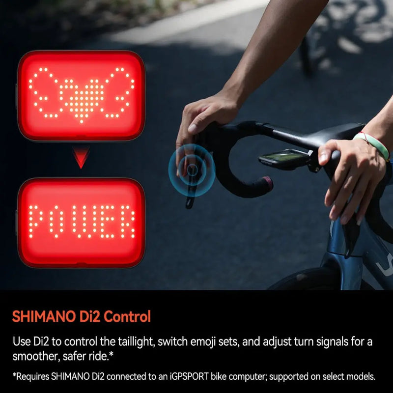 Load image into Gallery viewer, IGPSPORT ET6 Smart Emoji Taillight IGPSPORT MADOVERBIKING
