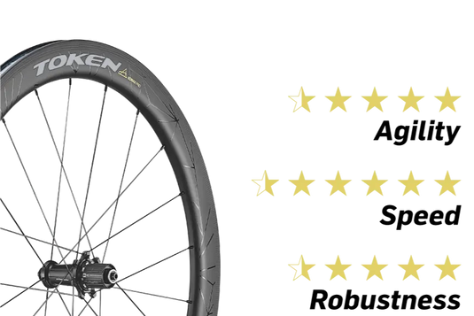 TOKEN WHEELSET KONAX PRO 52MM FULL CARBON CLINCHER RIM BRAKE 11/12 SPEED SRAM/SHIMANO BWRC52/3-GRSTK TOKEN MADOVERBIKING