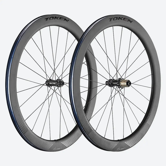 Token Konax Pro C52D Carbon Tubeless Ready Disc Brake Wheelset - Shimano/Sram聽(Black) Longshine MADOVERBIKING