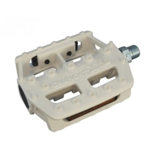 MKS Grafight-XX Platform Pedals (White) - MADOVERBIKING
