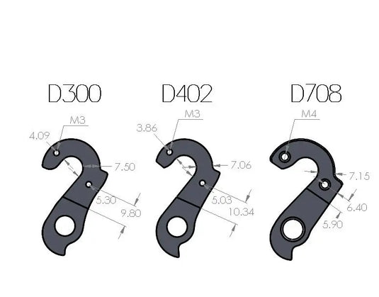 PILO DERAILLEUR HANGER FOR CARRERA, WILIER | GH-D402 - MADOVERBIKING