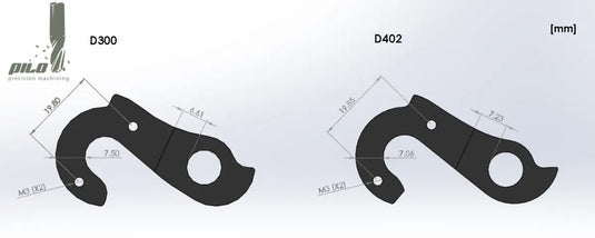 PILO DERAILLEUR HANGER FOR CARRERA, WILIER | GH-D402 - MADOVERBIKING
